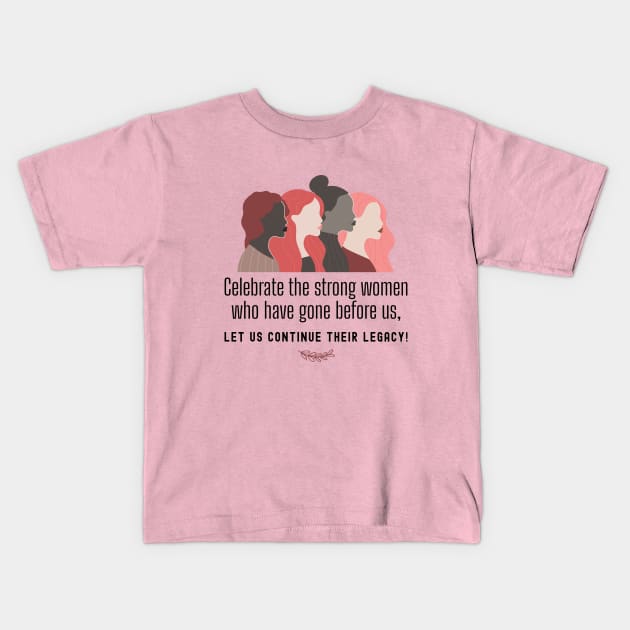 INTERNATIONAL WOMENS DAY - 8 March Kids T-Shirt by DesignerDeskStd